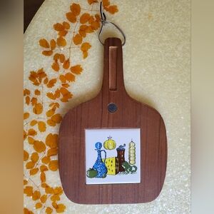 Vintage MCM Cutting Board Cheese Charcuterie